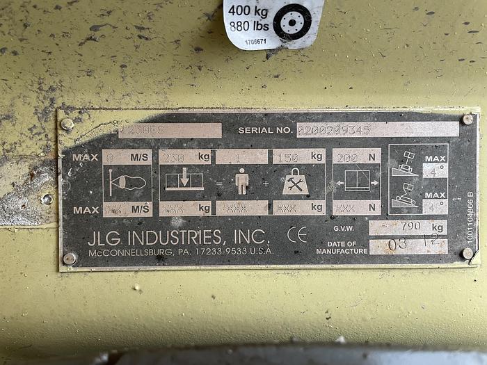 Used 3462 JLG 1230ES 2012