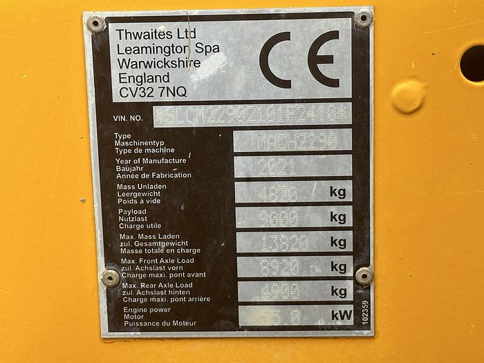 Used Thwaites 9T 2021 VA