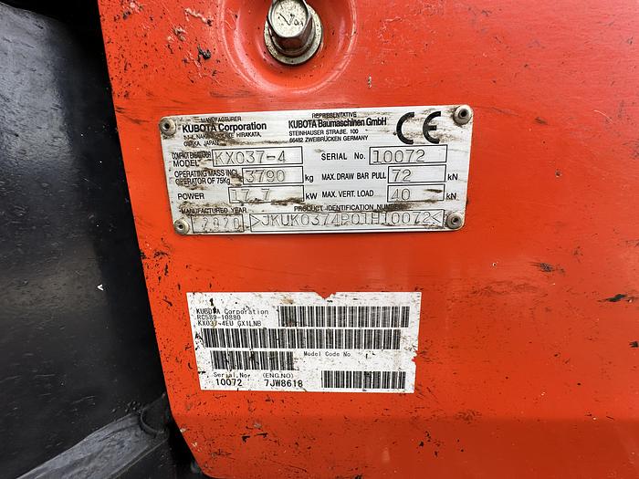 Used Kubota KX037-4 2020 