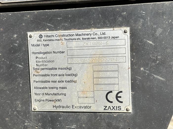Used Hitachi ZX140W-6 2018