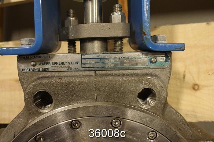 Used Neles Jamesbury 6 815L TT 3600MT 6" Hand Operated Butterfly Valve #36008