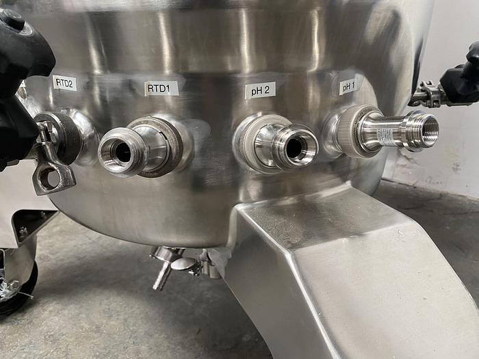 Used Applikon  250 LTR Jacketed Reactor w/ Agitator
