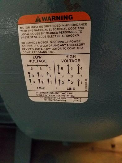 New Baldor Marine Duty 7.5 HP 3510 RPM Electric Motor Stainless Steel