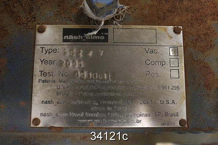 Used Nash-Elmo SC2/7 Vacuum Pump #34121