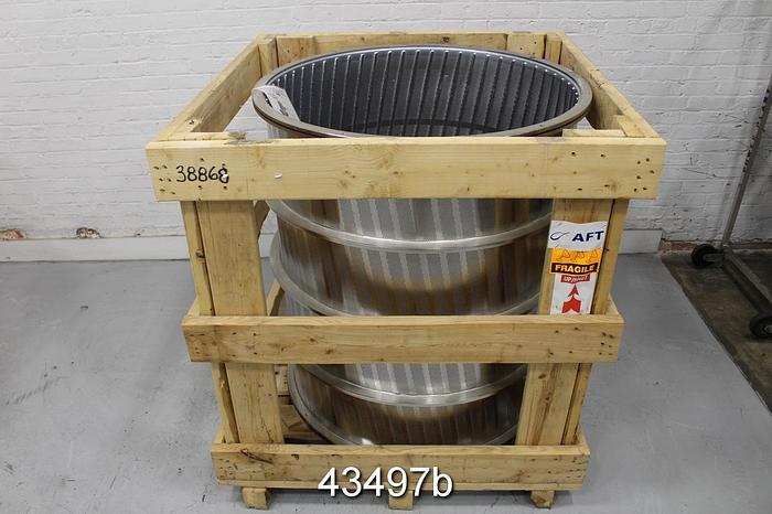 Used Black Clawson UV500 Stainless Steel Pressure Screen Basket, 1.4mm Holes #43497