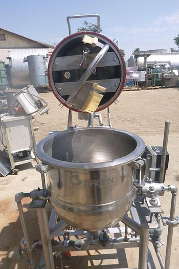 Used Kettle, 10 Gallon, S/st, Jkt, Agit, Vacuum, Scrape, #S744180