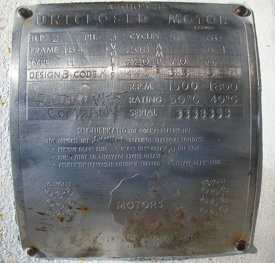 Used Homogenizer, Gaulin, Mdl 15M8TA, 1 Stage, S/St, #S740788