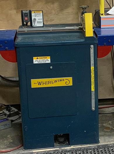Used Whirlwind 1000R, 8ft In and outfeed Tables, 5HP, 3PH, Very Good Cond.