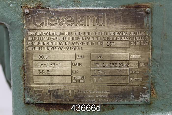 Refurbished Cleveland 80AF 26 Series Right Angle Gear Drive #43666