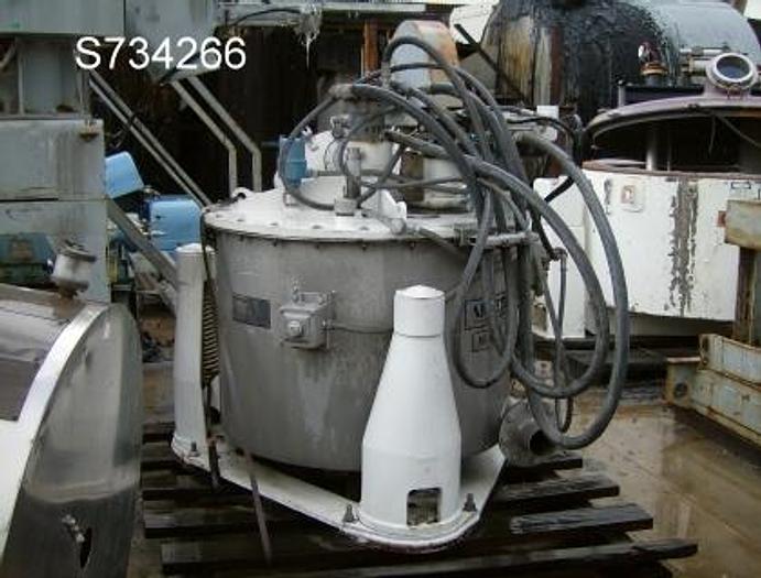 Used Centrifuge, Basket, Perforate, 32" x 20", 316 S/st, Ametek, 20 HP #S734266