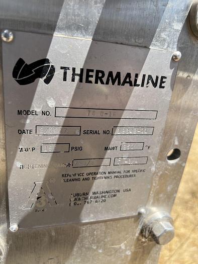 Used Heat Exchanger, Plate, 45 SF, S/st, Thermaline, 150 PSI #S744721