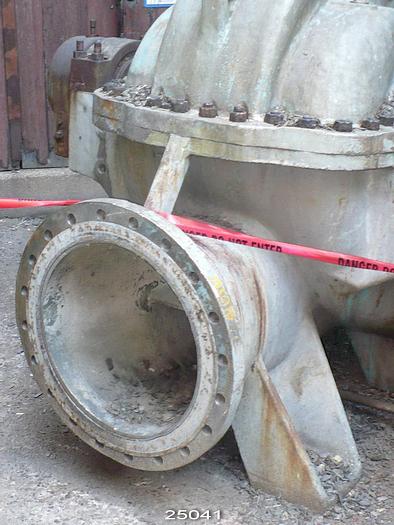 Used Goulds 3420 Goulds 3420 24X30X32, 29-3/4'' Impeller Diameter, 316 Stainless Steel Casing, Stainless Steel Stuffing Box, Packing. Split Case Pump, Impeller Is Split And Staggered But Not Skewed #25041