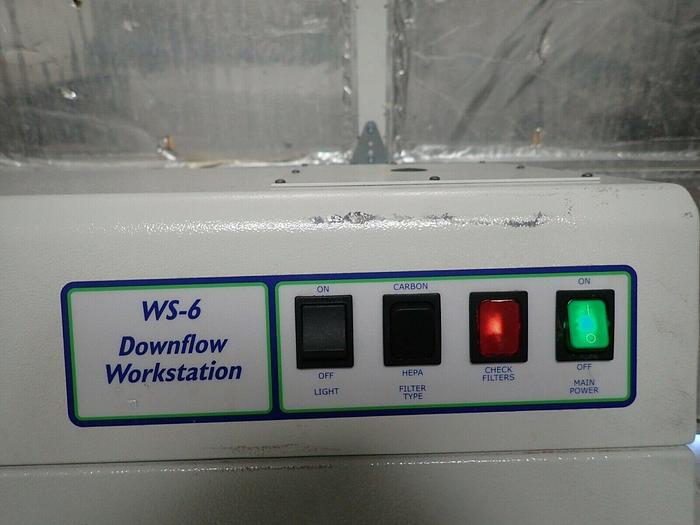 Used Misonix Model FE-WS6 WS-6 Downflow Fume Hood Workstation