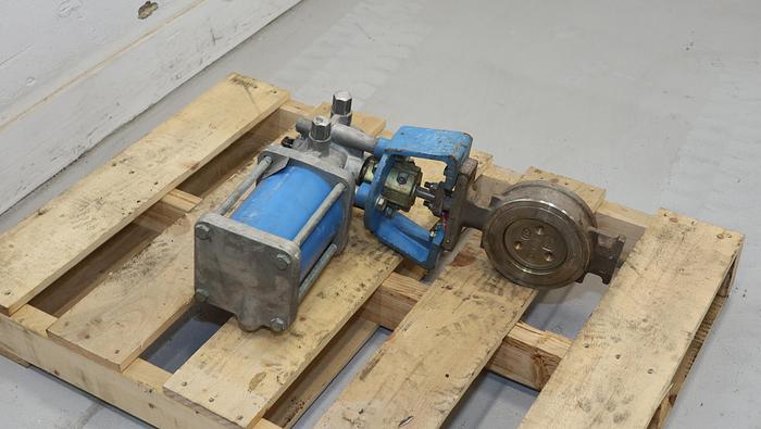 Used Neles Jamesbury 815W-11-3600-MT C 4" Butterfly Control Valve #35827