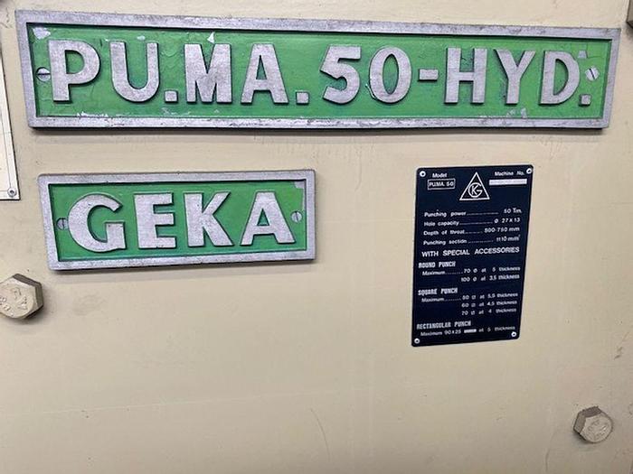 Gebruikt Geka ponsmachine Pu.Ma.50.Hyd.