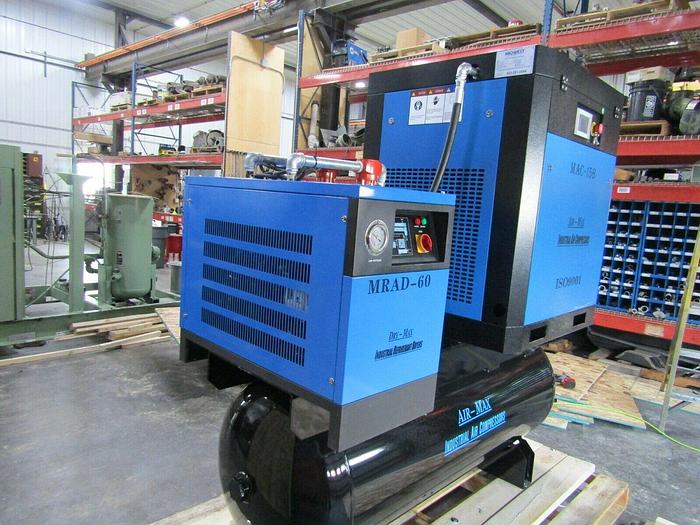 Air-Max 15hp Rotary Screw air Compressor W/dryer/filters/120 tank 12 Year warran
