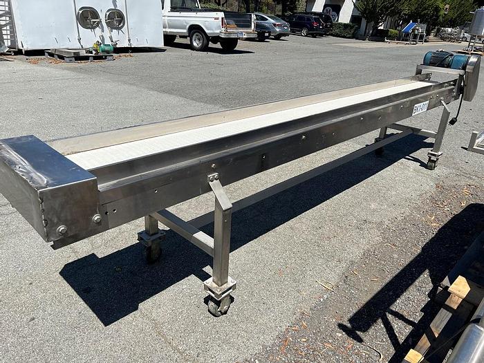 Used Conveyor, Belt, 12" x 13', S/st, Plastic, Great Western, 1 HP #S744644