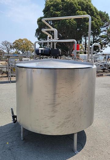 Used Tank, 500 Gallon, S/st, Jkt, Agit, Mojonnier #C744154