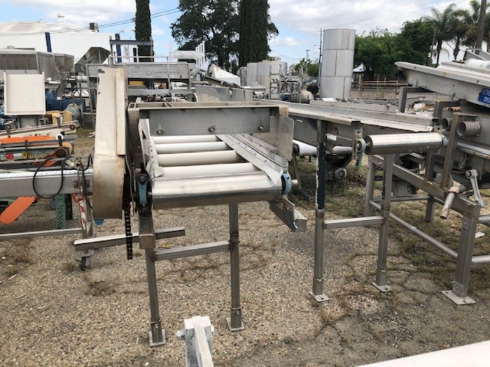 Used 18'' Wide x 30' Long Stainless Steel Belt Bed