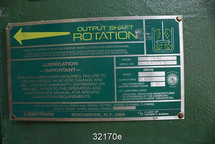 Used Lightnin 83010 Top Mount Agitator #32170