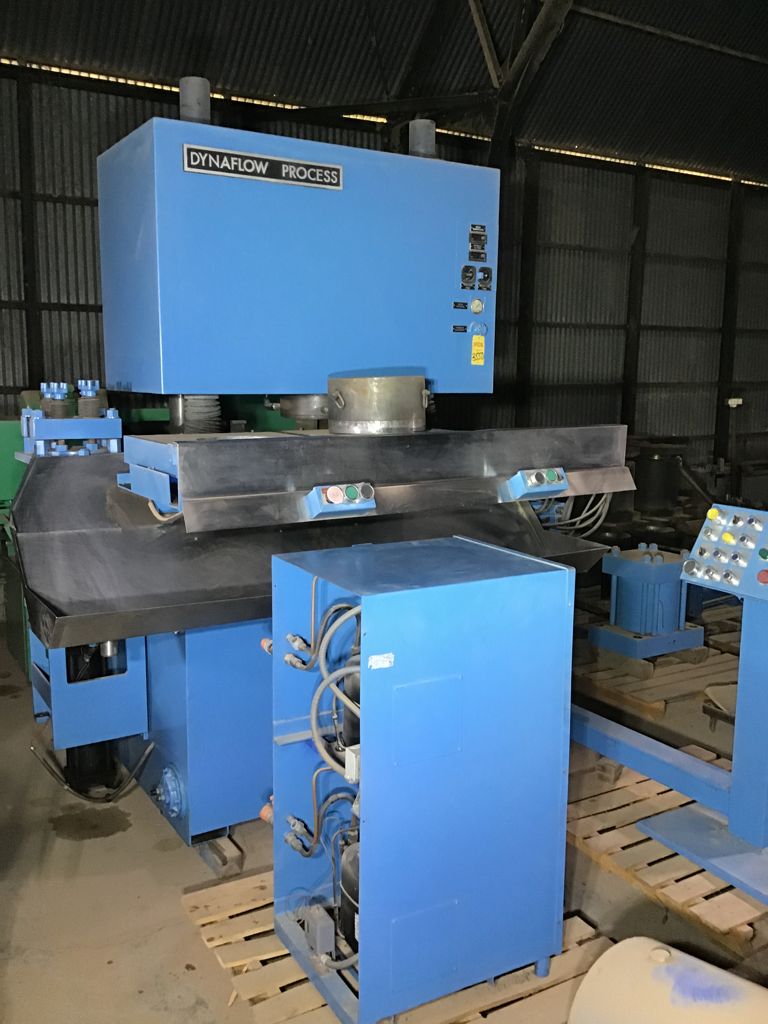 Used Dynetics Dynaflow Model HL90CF Abrasive Flow Honing Machine