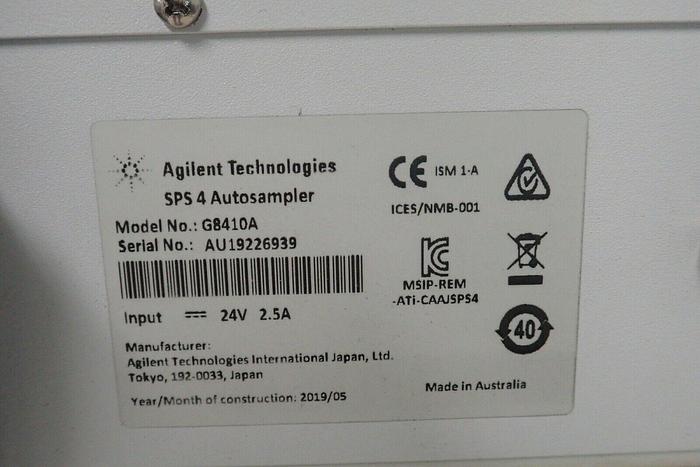 Used Agilent Technologies G8410A SPS 4 Autosampler w/ G8410-60140 Reservoir Kit