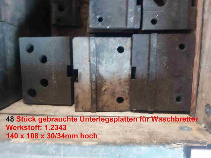 1300 kg, 210 Teile, Waschbretter für Werkzeugformen, gemäß Liste, ,  neu und gebraucht