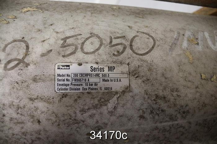 Unused Parker 200CBCMPRS14MC500.0 Hydraulic Cylinder, 23" Length, 8" Diameter #34170
