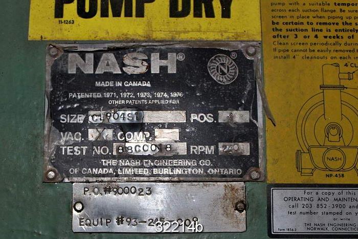 Used Nash 904 P1 Vacuum Pump #32214