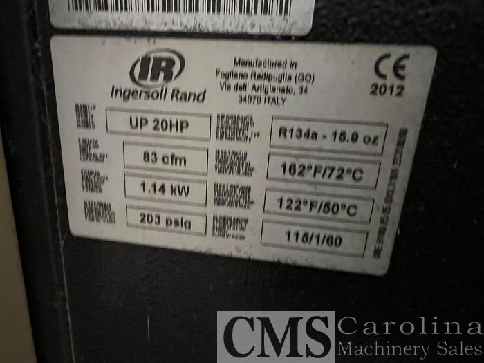 Used Ingersol Rand UP 20 HP Air Compressor