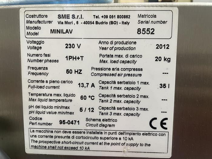 Gebruikt Minilav kleine onderdelenwasmachine