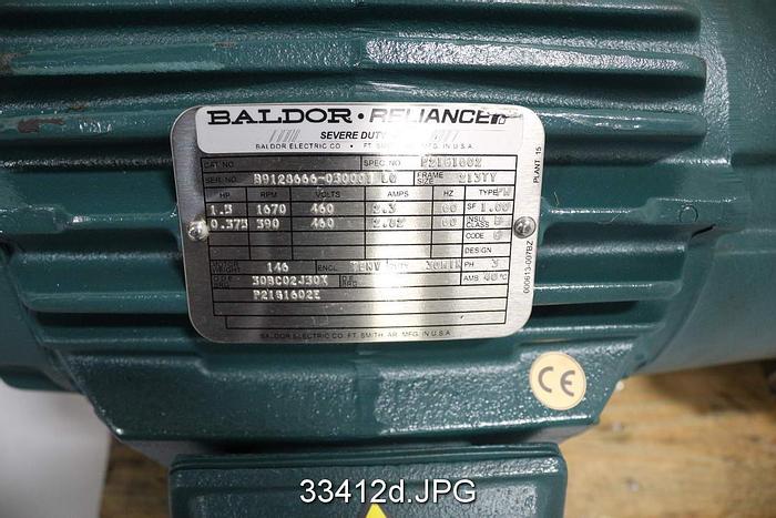 Unused Beloit Jones DD4000 34/38 Refiner Set Up Motor #33412