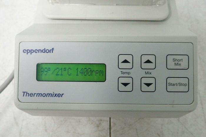 Used Eppendorf 5350 Thermomixer Shaker with 24 x 1.5ml Heat Block & Cover