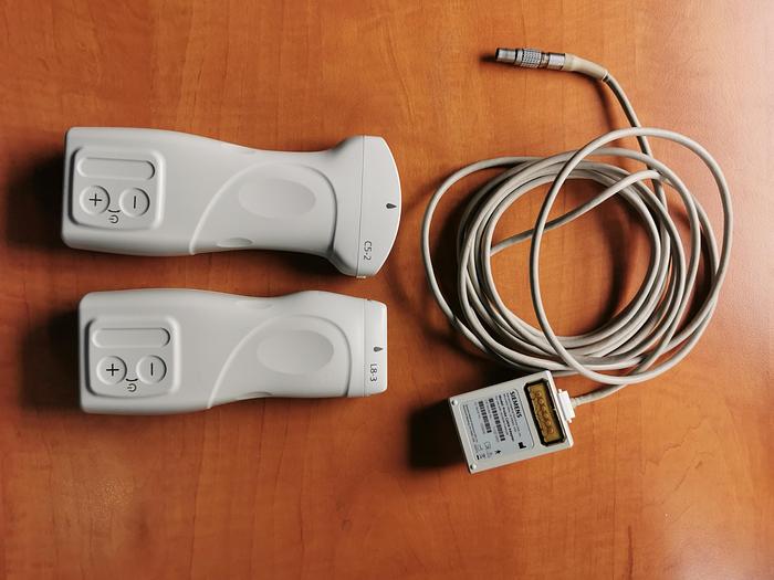 Gebraucht Siemens Acuson Freestyle Flachbildschirm portabel diagnostik Ultraschallgerät mit kabellosen Schallköpfen auf Trolley