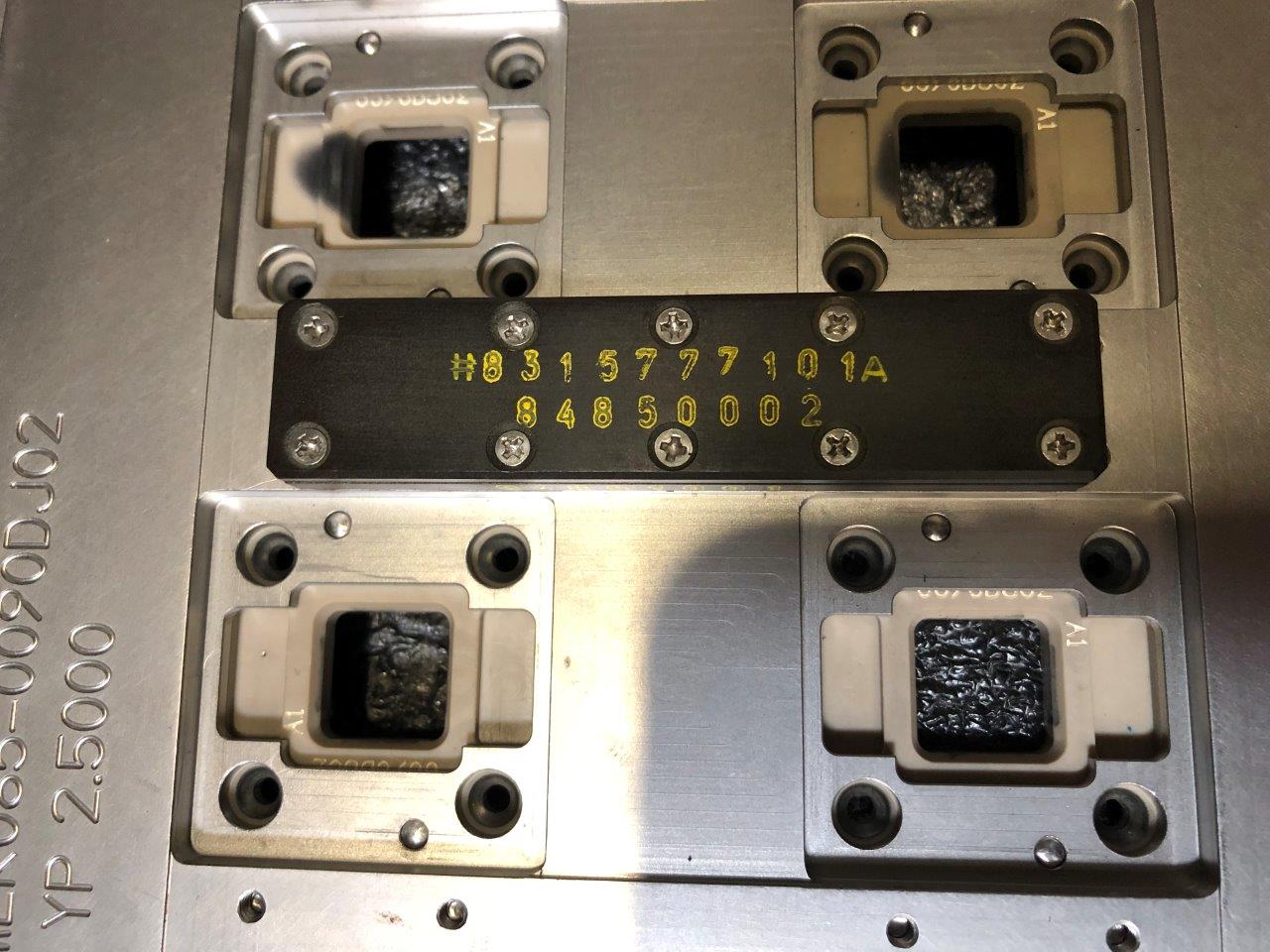 Used DELTA DE8000 6.8 x 6.2 eMGA Test Handler Change Kit