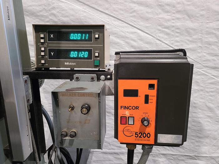 Used Mitsui High-Tec MHT 6 x 12 Precision Surface Grinder 200MH DRO Vari-speed Electric Chuck LOADED!