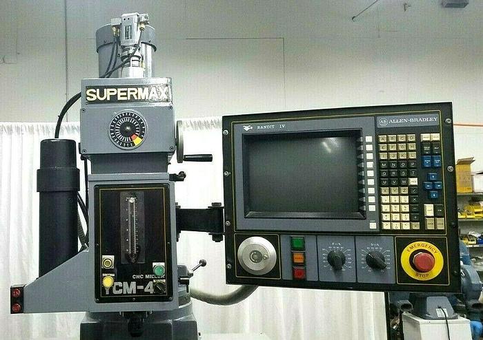 Used Supermax CNC 3 Axis Milling Machine with Allen Bradley IV Control with Tooling