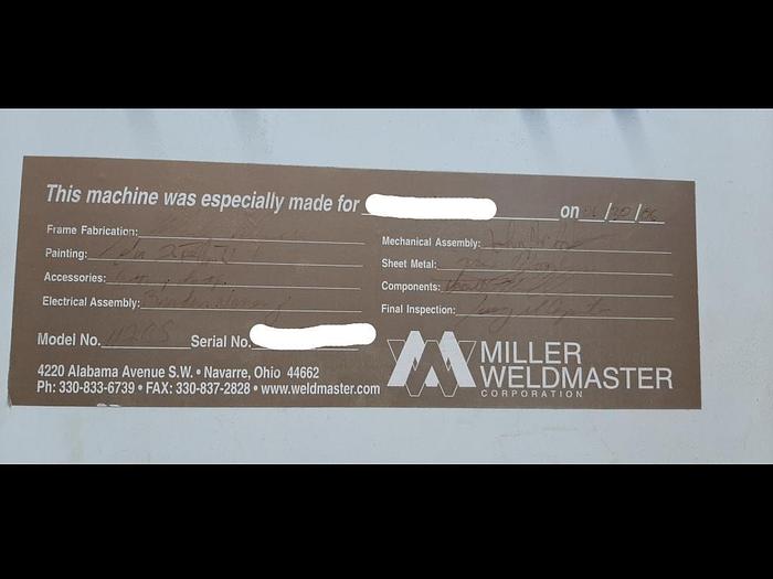 Used 2006 Miller Weldmaster 112CS