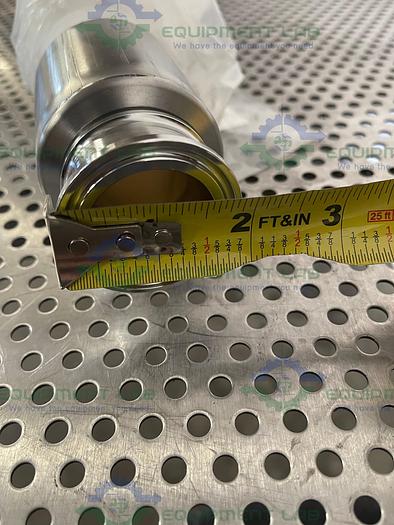 Sani-Tech  STHT-R-HD-1500 10' Heavy Duty Silicone Hose w/ 1 1/2" Sanitary Fitting