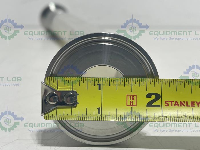 Used Sani-Tech  STHT-R-WR-1000 17" Silicone Hose w/ 1" Sanitary Fitting