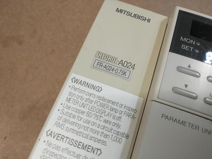 Used MITSUBISHI FR-A024-0.75K 0.75KW VFD GH116