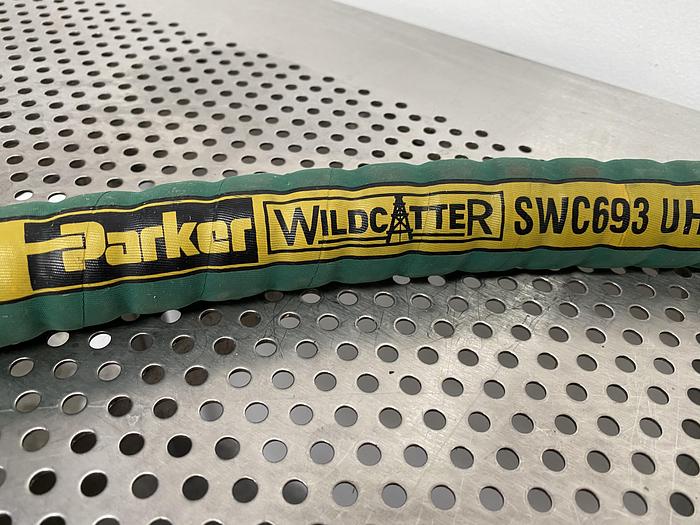 Used Parker 108" x 1 1/2" Wildcatter SWC693 UHMWPE Chemical Suction Hose 250 PSI