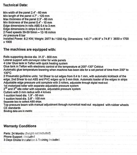 Used Biesse Spark 4.8R