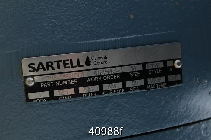 Unused Dezurik PTW 14" Three-Way Plug Valve #40988