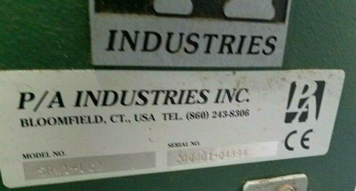 Used PA Industries Motorized Stock Material Payoff Reel Feed to Press