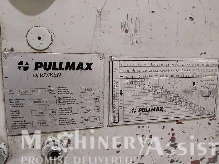 Used 1986 Pullmax Ursviken EKP CNC 100 3.1/ 2.55 Pressbrake