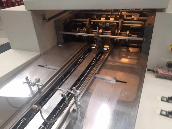 Used 2017 JIANGSU FANGBANG MACHINERY ZD-QFP14C - Sheet fed square bottom paper bag makingmachine with twisted handles unit