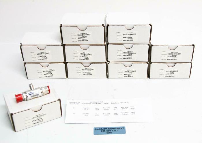 CSS Antenna CSS-CN-727 -40dB Coupler 698-2700MHz N-Male-to-N-Female NEW LOT 6996