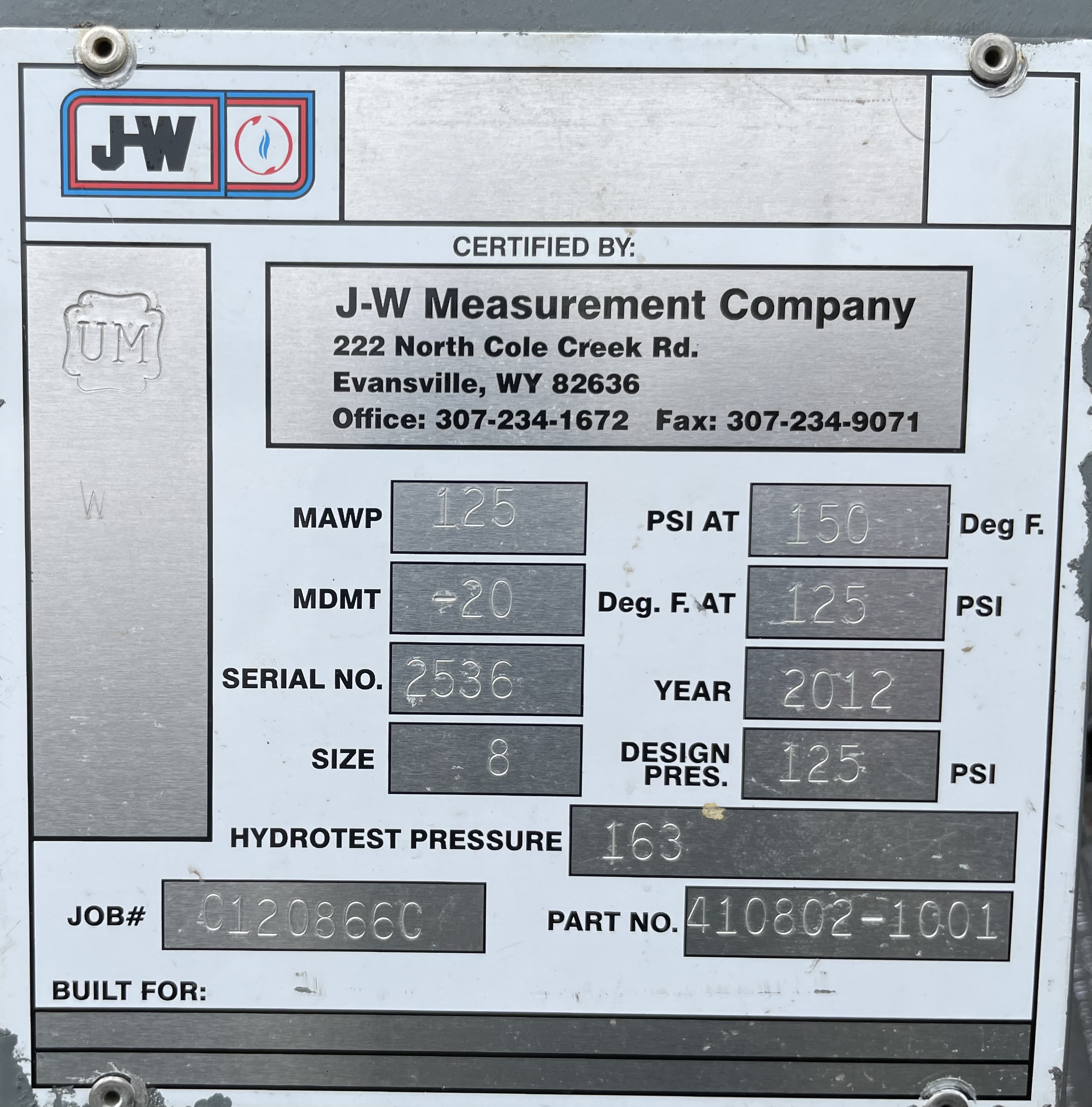 Used GPU, Single, 24"x12', 1440, 1 mmbtu