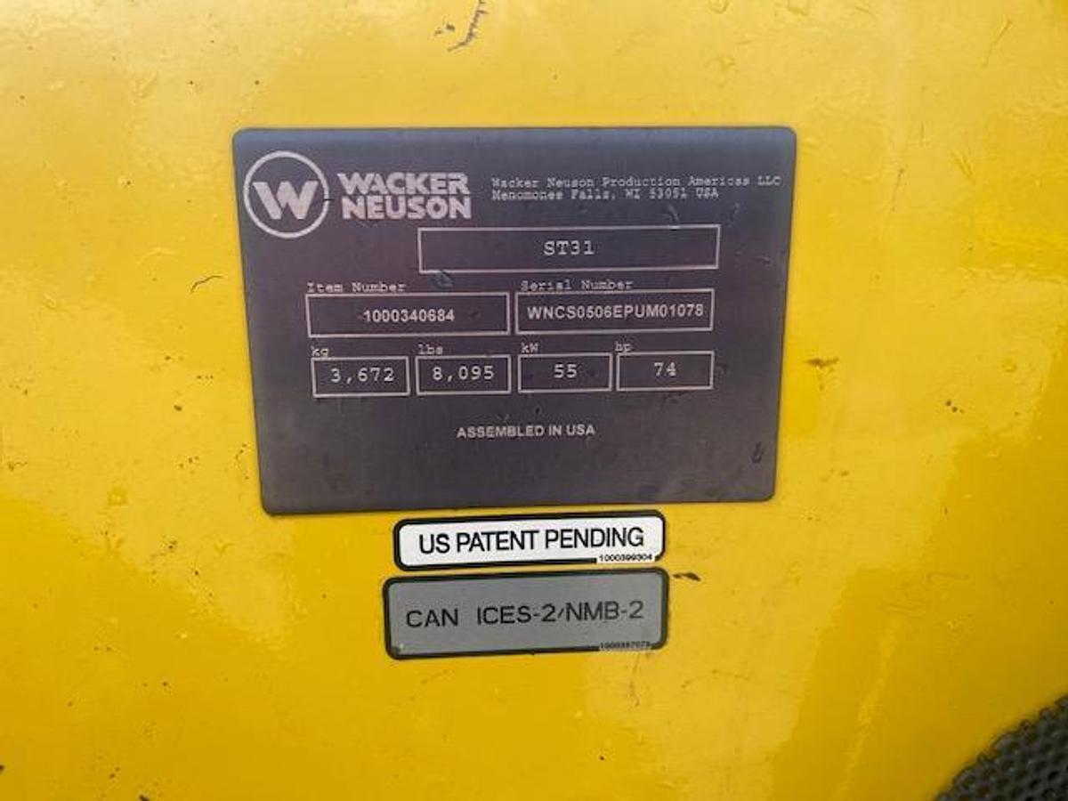 Used 2019 Wacker Neuson ST31 Compact Track Loader